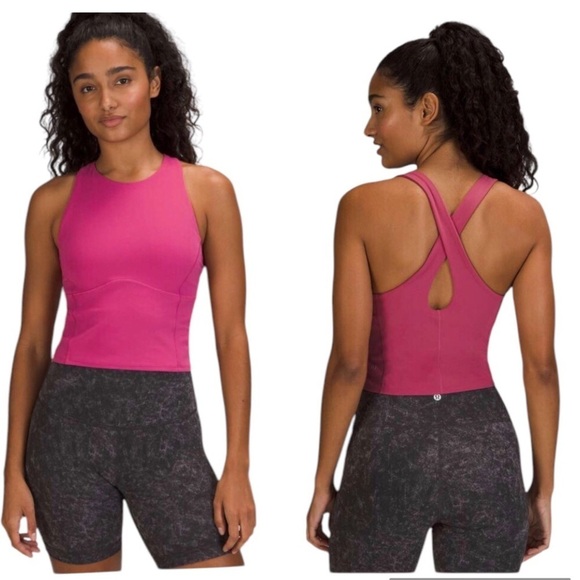 Lululemon Key To Balance Tank Pink Size 14 - Picture 1 of 13